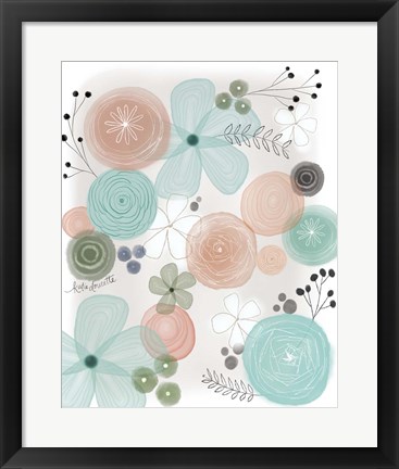 Framed Floral III Print