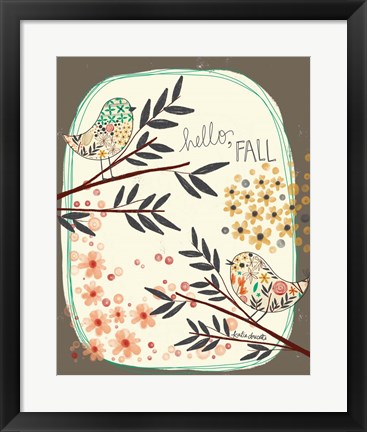 Framed Hello Fall Print