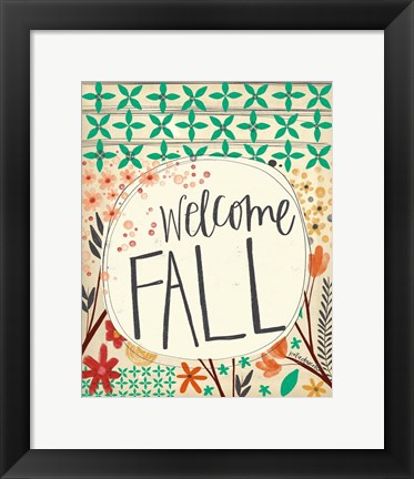 Framed Welcome Fall Print