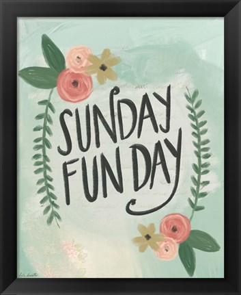 Framed Sunday Funday Print