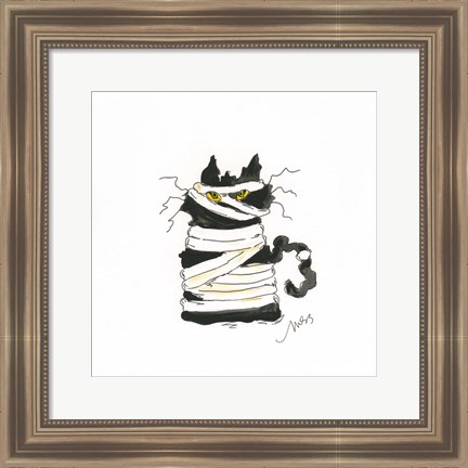 Framed Mummy Cat Print