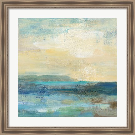 Framed Sunset Beach I A Print