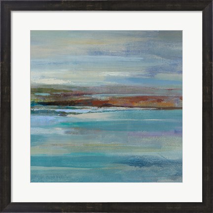 Framed Northern Shore Square II Print