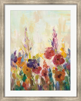 Framed Glimpse of the Garden II Print