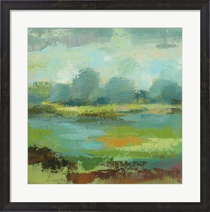 Framed Windsor Blue Field II Print