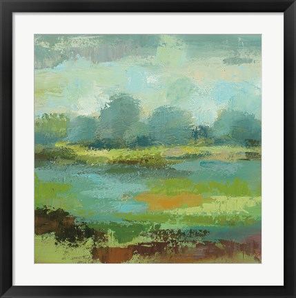 Framed Windsor Blue Field II Print