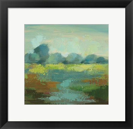 Framed Windsor Blue Field III Print