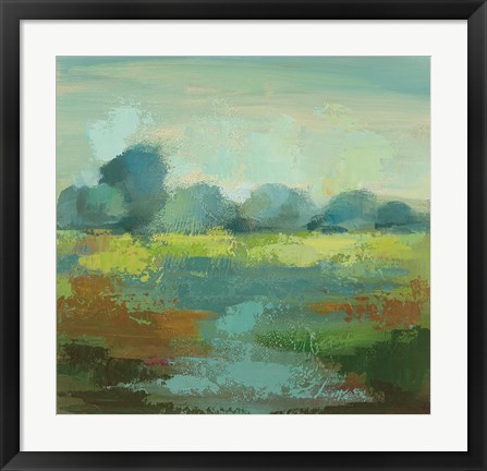 Framed Windsor Blue Field III Print