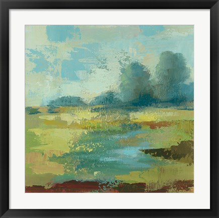 Framed Windsor Blue Field IV Print