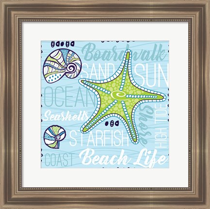 Framed Boardwalk Typography Print