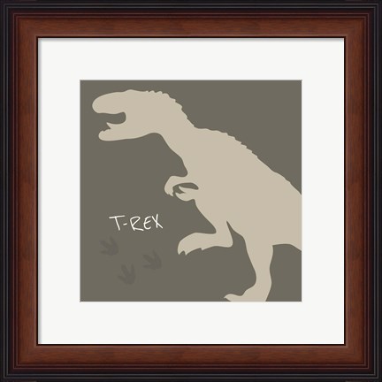 Framed T-Rex Print