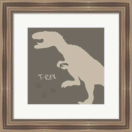 Framed T-Rex Print