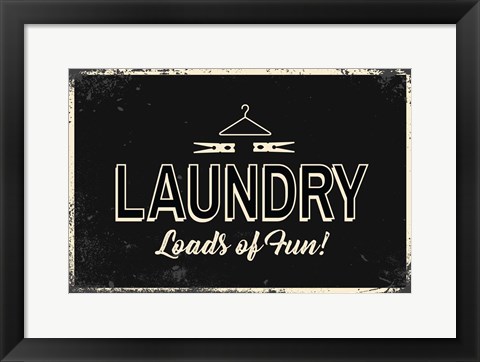 Framed Laundry Print