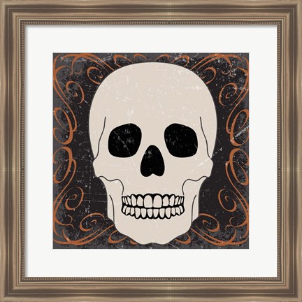 Framed Skull Print