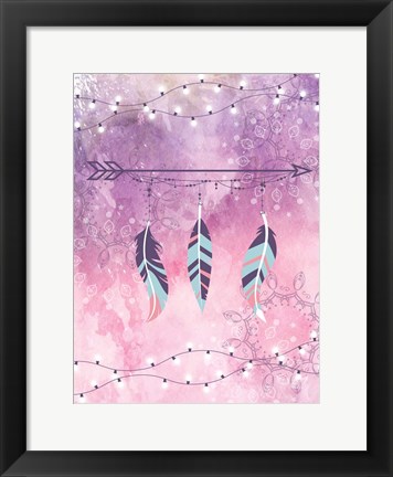 Framed Boho Glow I Print