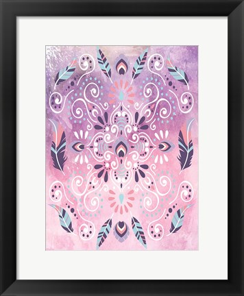 Framed Boho Glow II Print