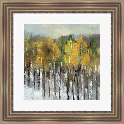 Framed January Landscape Print