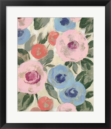 Framed Parisian Floral III Pastel Print