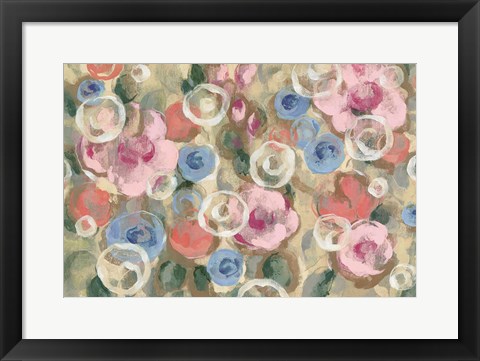 Framed Parisian Floral I Pastel Print