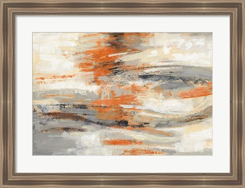 Framed Golden Dust Crop Orange Print
