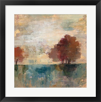 Framed Landscape Monotype I Print