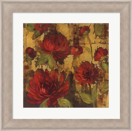 Framed Majestic Dahlias I Print