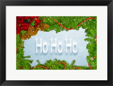 Framed Ho Ho Ho Print