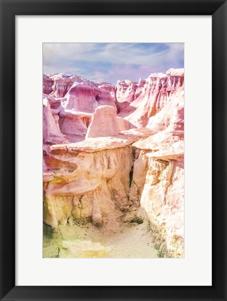 Framed Bisti Badlands Desert Sculpture I Print