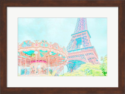 Framed Cotton Candy Carousel Print