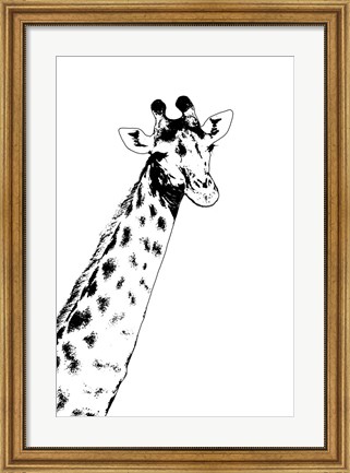 Framed Giraffe Print