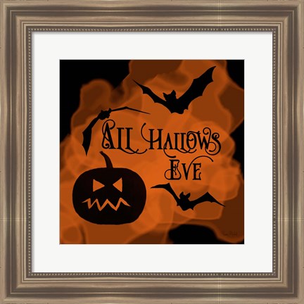 Framed All Hallows Eve Pumpkin Print