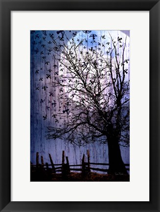 Framed Bird Swarm Print