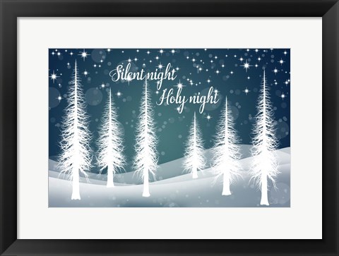 Framed Silent Night Print