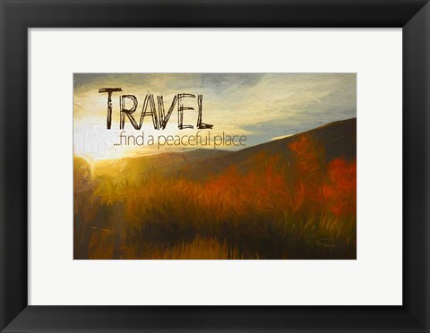 Framed Travel, A Peaceful Place Print