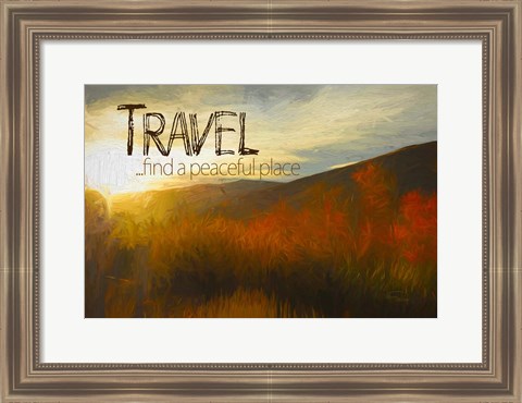 Framed Travel, A Peaceful Place Print