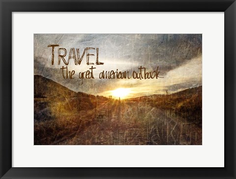 Framed Travel, American Outback Print