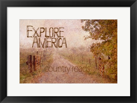 Framed Explore America Print