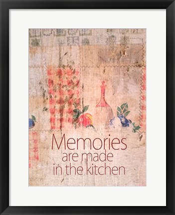 Framed Kitchen Memories Print