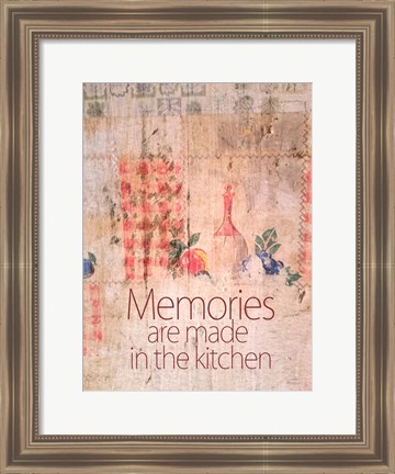 Framed Kitchen Memories Print