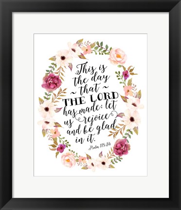 Framed Psalm 118 Print