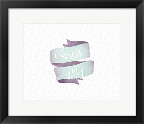 Framed Choose Joy Banner Print