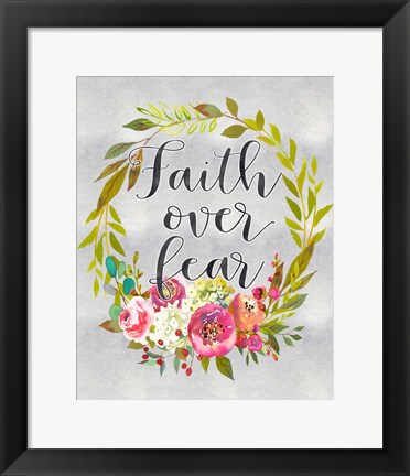 Framed Faith Over Fear Print