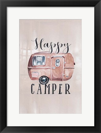 Framed Happy Camper Print