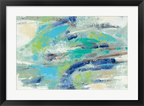 Framed River Whirlpool v2 Print