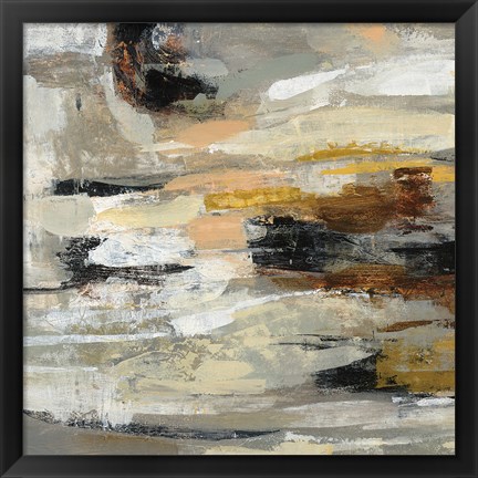 Framed Neutral Abstract II Print