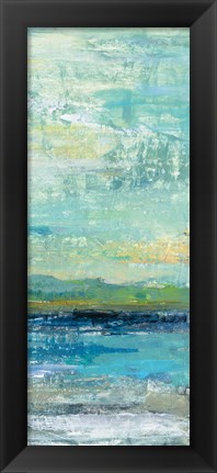 Framed Calm Lake Panel III Print