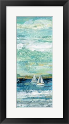 Framed Calm Lake Panel II Print