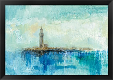 Framed Lighthouse Morning Print