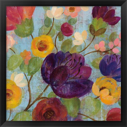 Framed Morning Floral Crop Print