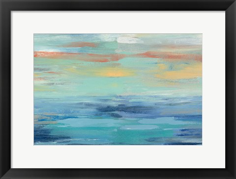 Framed Sunset Beach III Print